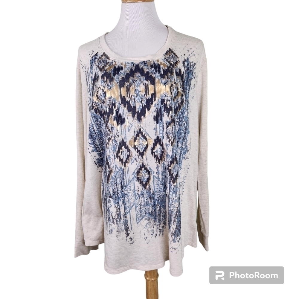 Terra & Sky Top, sz 3X